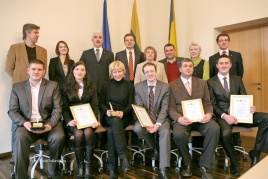 Konkurso organizatoriai ir laureatai, Stasio Paškevičiaus nuotr.